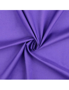 Tissu coton cretonne uni - Violet Améthyste