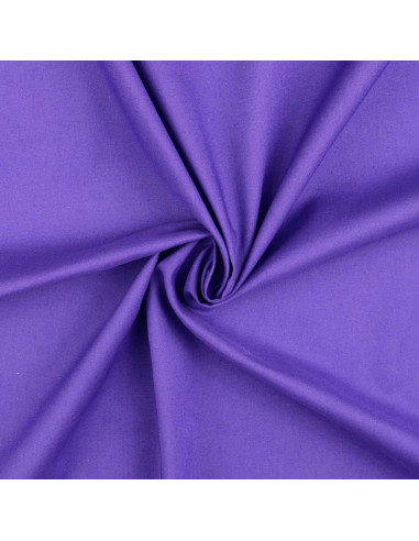 Tissu coton cretonne uni - Violet Améthyste
