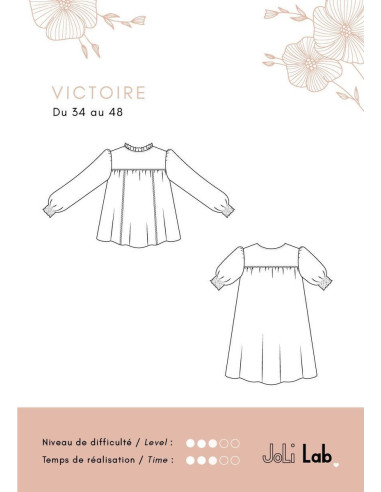 Patron de robe, blouse Victoire - Joli Lab