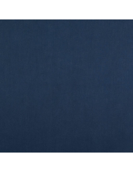 Tissu coton cretonne uni - Bleu marine