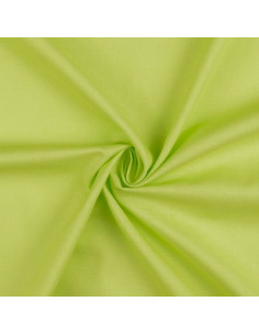 Tissu coton cretonne uni - Vert prairie