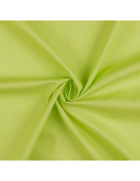 Tissu coton cretonne uni - Vert prairie