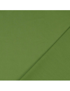 Tissu coton cretonne uni - Vert olive 2