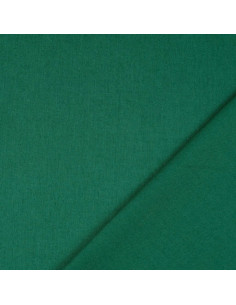 Tissu coton cretonne uni - Vert foncé 2