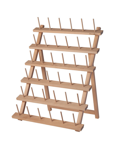 Présentoir en bois pour 36 cônes de fils