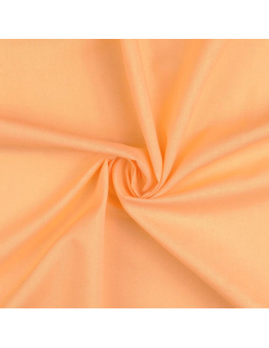 Tissu coton cretonne uni - Sable rose