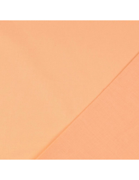 Tissu coton cretonne uni - Sable rose