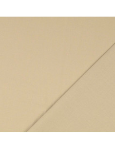 Tissu coton cretonne uni - Grège 2