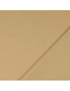Tissu coton cretonne uni - Sépia 2
