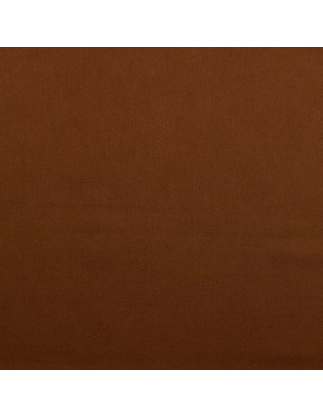 Tissu coton cretonne uni - Marron