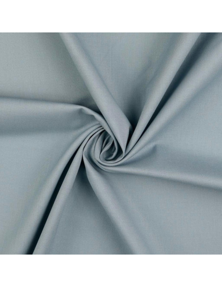 Tissu coton cretonne uni - Gris souris