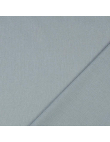Tissu coton cretonne uni - Gris souris