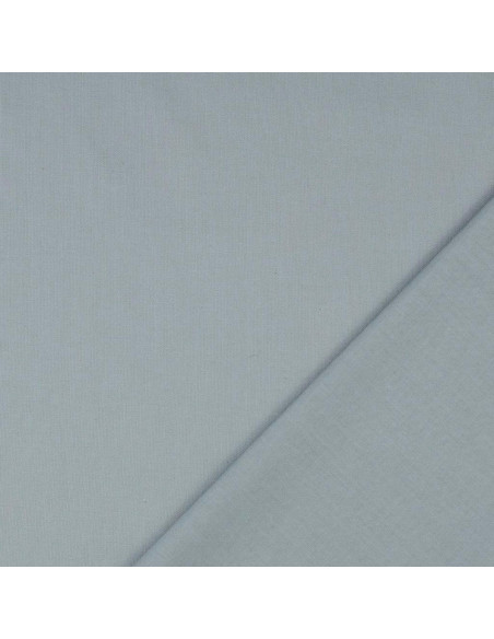 Tissu coton cretonne uni - Gris souris