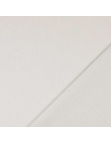 Tissu coton cretonne uni - Gris argile
