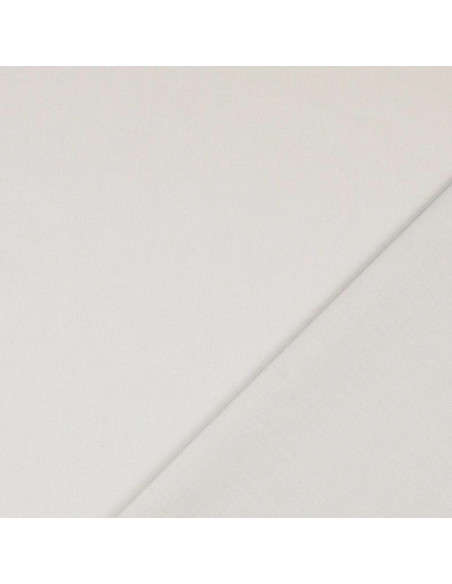 Tissu coton cretonne uni - Gris argile