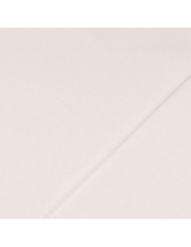 Tissu coton cretonne uni - Blanc