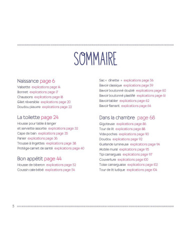 Livre le grand livre de la couture pour bébé
