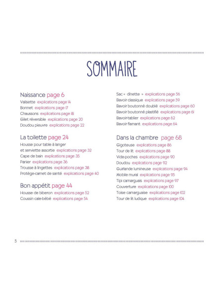 Livre le grand livre de la couture pour bébé