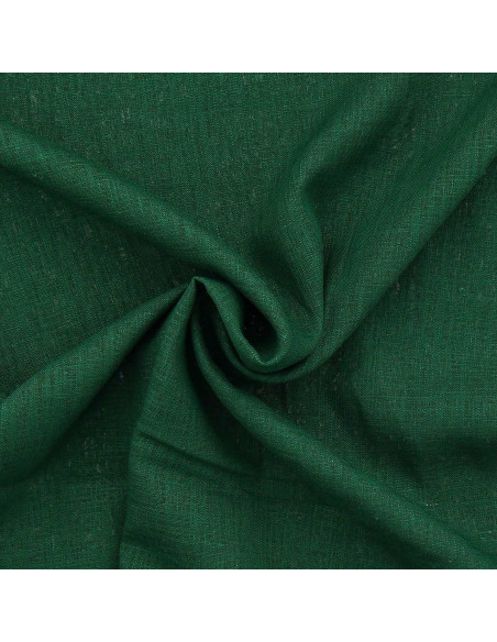 Tissu lin viscose - Vert sapin