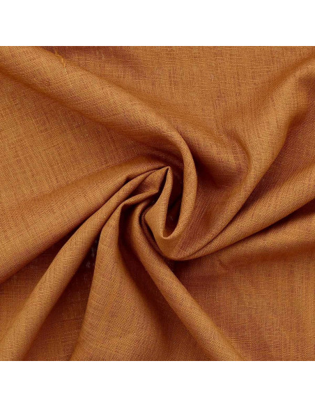 Tissu lin viscose - Jaune indien