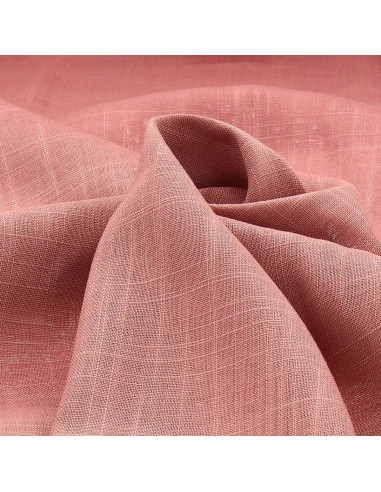 Tissu lin viscose - Rose antique