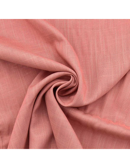 Tissu lin viscose - Rose antique