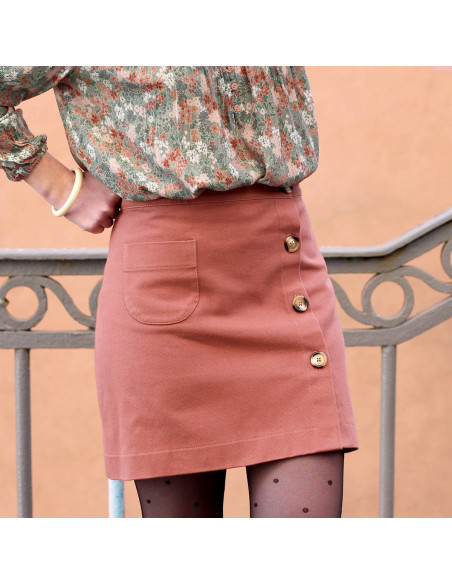 Tissu gabardine twill lourde Sienne - La Maison Naïve