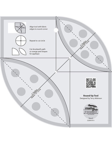 Règle Round Up Tool and Quilting Ruler Creative Grids