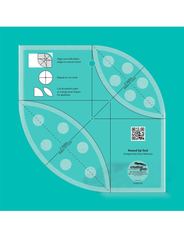 Règle Round Up Tool and Quilting Ruler Creative Grids