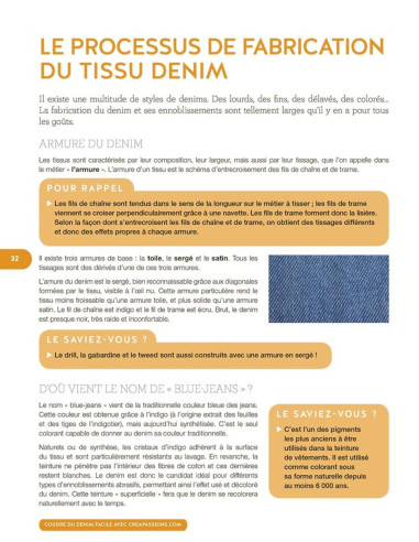 Livre coudre du denim