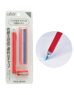 Crayon craie porte mine avec craies et taille-crayon Clover