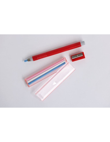 Crayon craie porte mine avec craies et taille-crayon Clover
