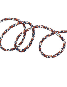 Cordon sweat fantaisie - Blanc, bleu et terracotta