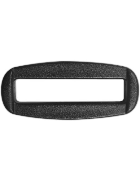 Passant rectangulaire plastique noir 40 mm