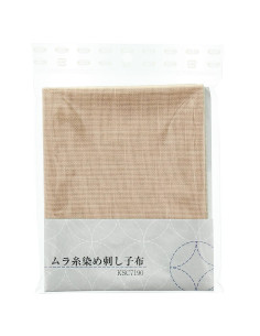 Coupon de tissu sashiko 50 cm x 55 cm - Naturel 2