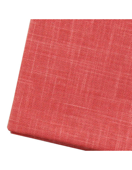Coupon de tissu sashiko 50 cm x 55 cm - Corail
