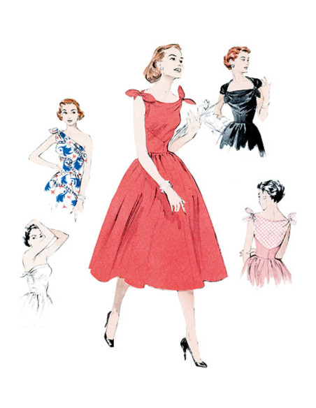 Patron de robe année 1953 - Butterick 5708