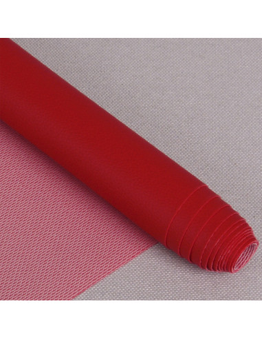 Coupon simili Karla 140 cm x 50 cm - Rouge