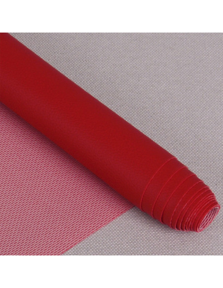Coupon simili Karla 140 cm x 50 cm - Rouge