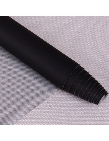 Coupon simili Karla 140 cm x 50 cm - Noir