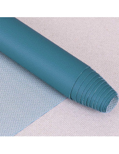 Coupon simili Karla 140 cm x 50 cm - Bleu canard