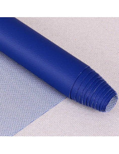 Coupon simili Karla 140 cm x 50 cm - Bleu roy