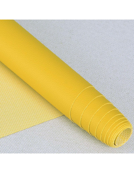 Coupon simili Karla 140 cm x 50 cm - Jaune