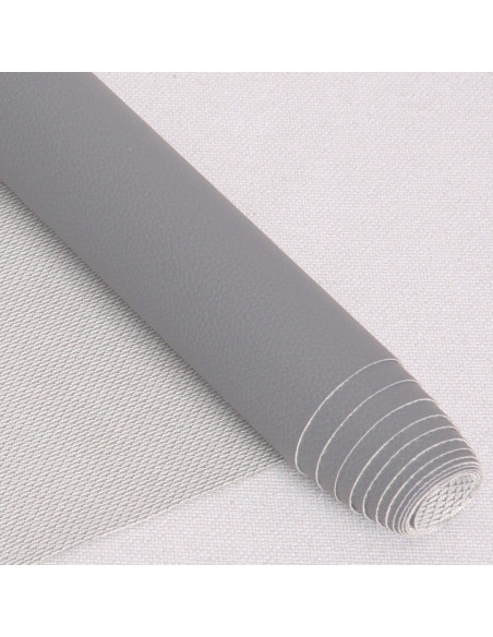 Coupon simili Karla 140 cm x 50 cm - Gris souris