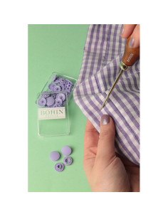Boutons pression magiques sans pince 9 mm - Rose 2