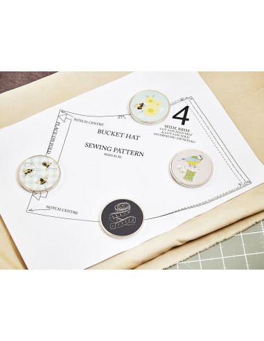 Coffret de 4 poids pour la couture - Marguerites