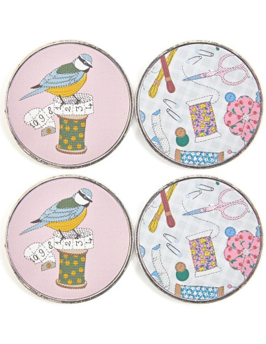 Coffret de 4 poids pour la couture - Oiseaux