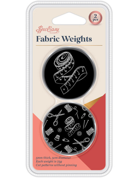 Set de 2 poids pour la couture - Noir
