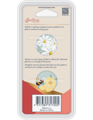 Set de 2 poids pour la couture - Marguerites