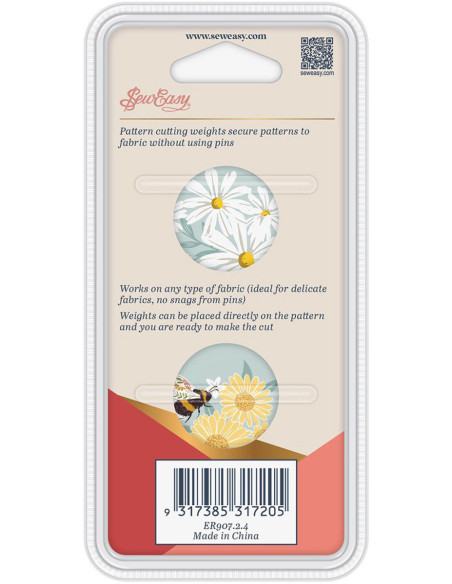 Set de 2 poids pour la couture - Marguerites